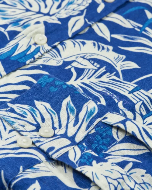 Alternative view of מכופתרת פשתן פרינט גאנט