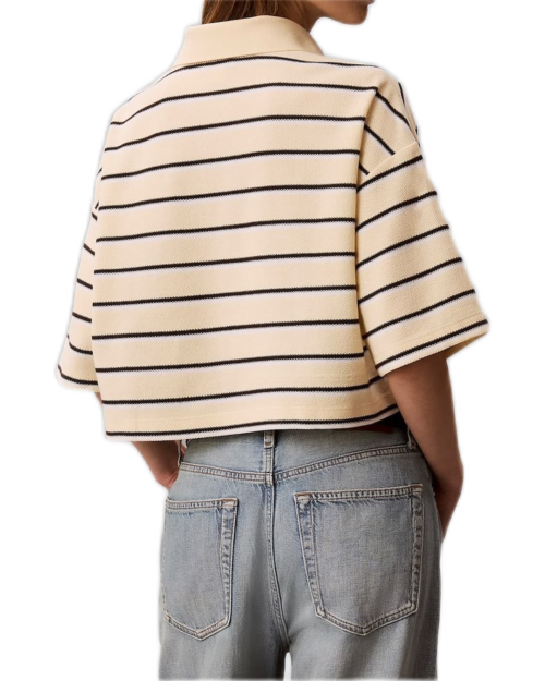 Alternative view of חולצת סריג צווארון פולו קלווין קליין