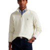 סוודר Double Knit Jacquard Half‑Zip Pullover פולו ראלף לורן בז׳